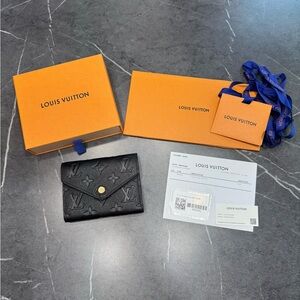 Louis Vuitton Black Monogram Victorine Wallet
